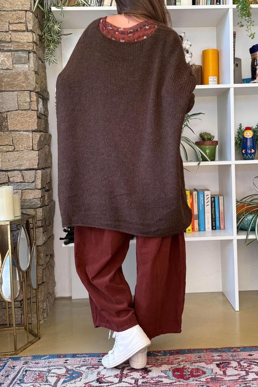 Big Softie Archie Slouch Knit Chocolate